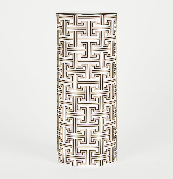 Maze Truffle/White Vase