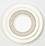 Loop Blush/White Teaplate/Side Plate Outer Design (Black)