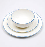 Cornflower Blue/White Dinner Plate