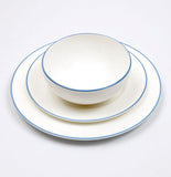 Cornflower Blue/White Dessert/Salad Plate
