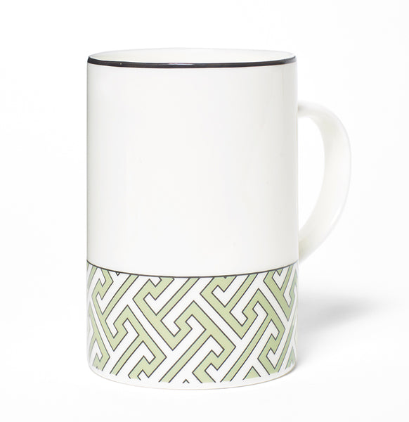 Maze Apple Green/White Mug