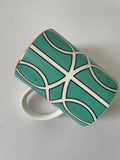 SECONDS Loop Eau de Nil/White Mug (Gold)