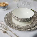 Maze Truffle/White Bowl