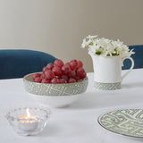 Maze Apple Green/White Bowl