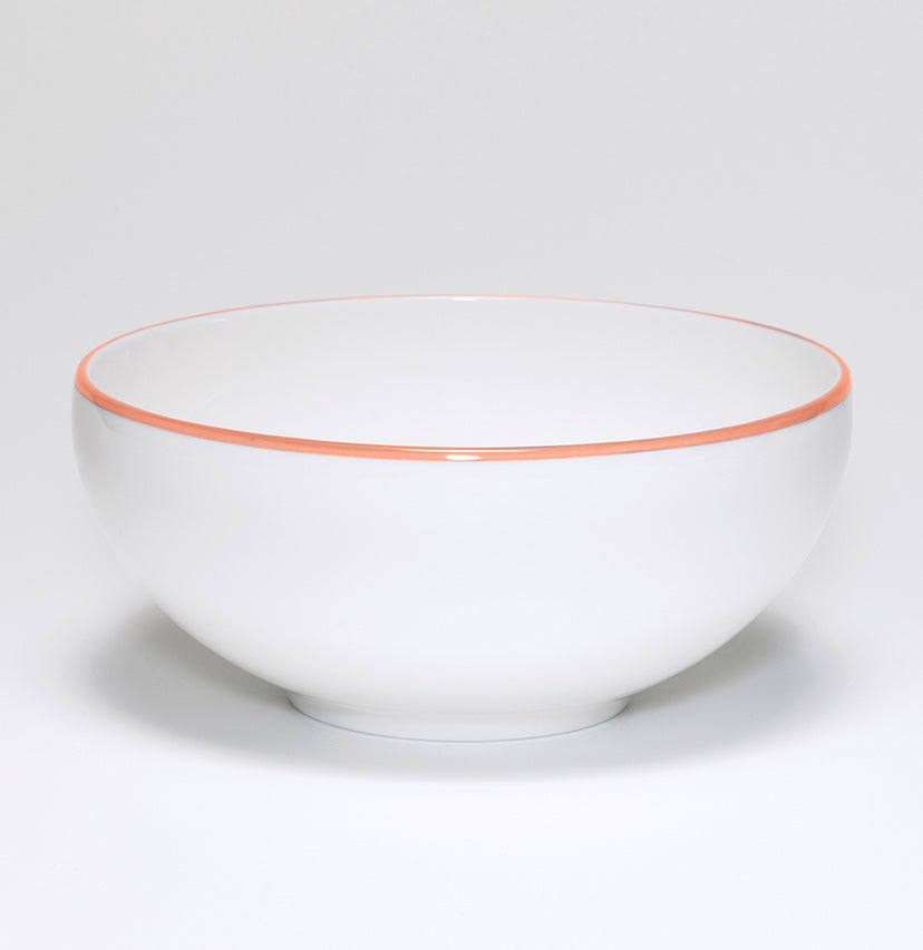 Coral/White Bowl