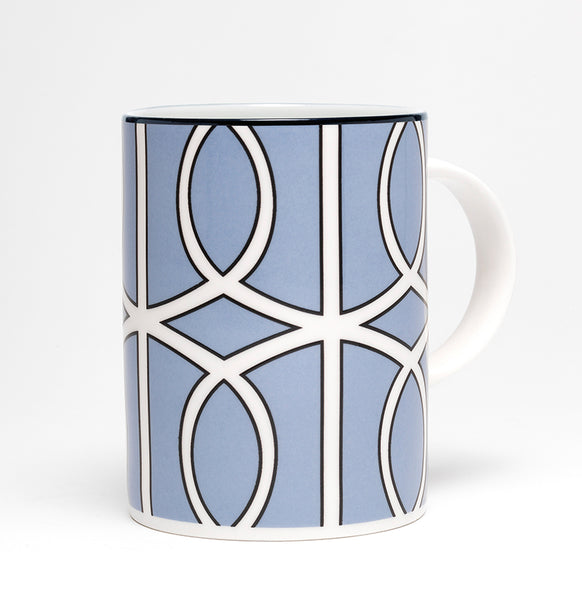 Loop Cornflower Blue/White Mug