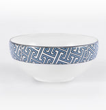 Maze Cornflower Blue/White Bowl