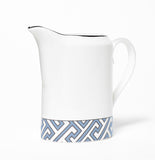 Maze Cornflower Blue/White Milk Jug