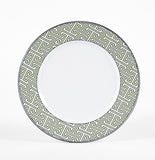Maze Apple Green/White Dessert Plate - Set of 2