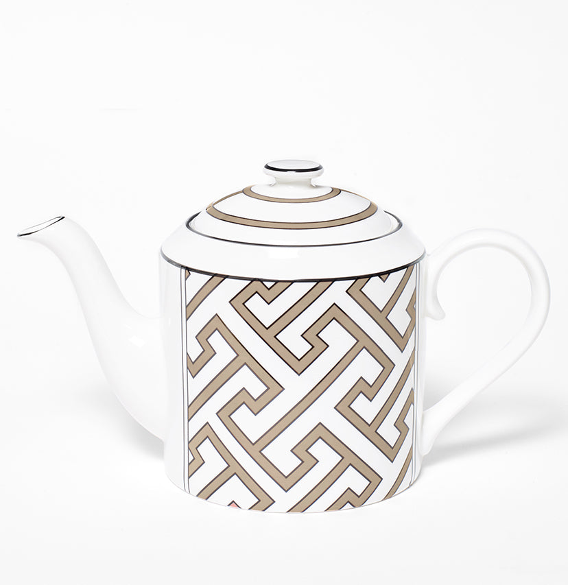 Maze Truffle/White Teapot