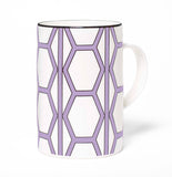 Hex White/Violet Mug