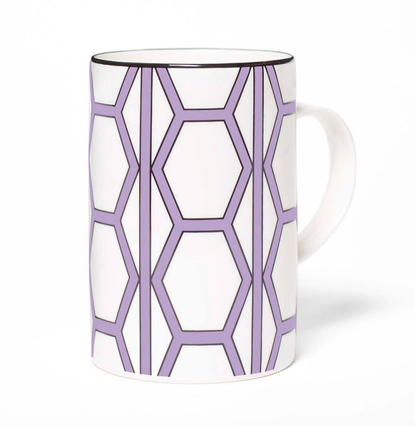 Hex White/Violet Mug