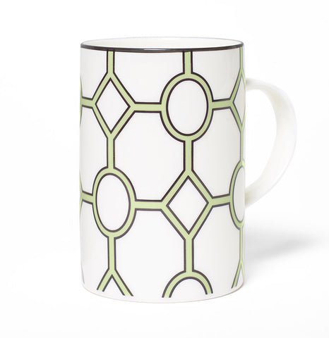 Hoop White/Apple Green Mug