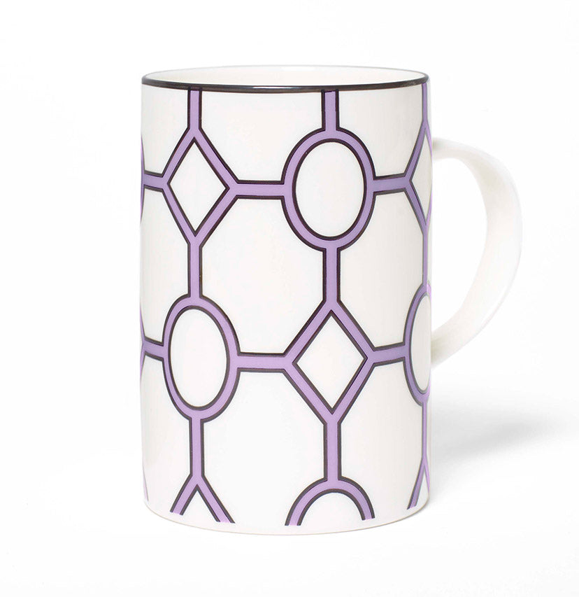 Hoop White/Violet Mug