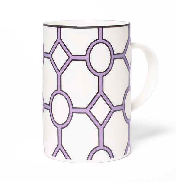 Hoop White/Violet Mug