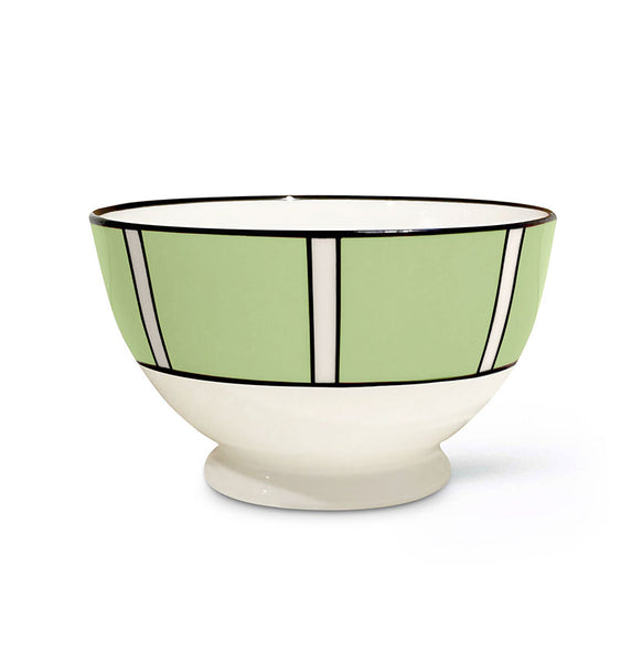 Stripe Apple Green Sugar/Nut Bowl