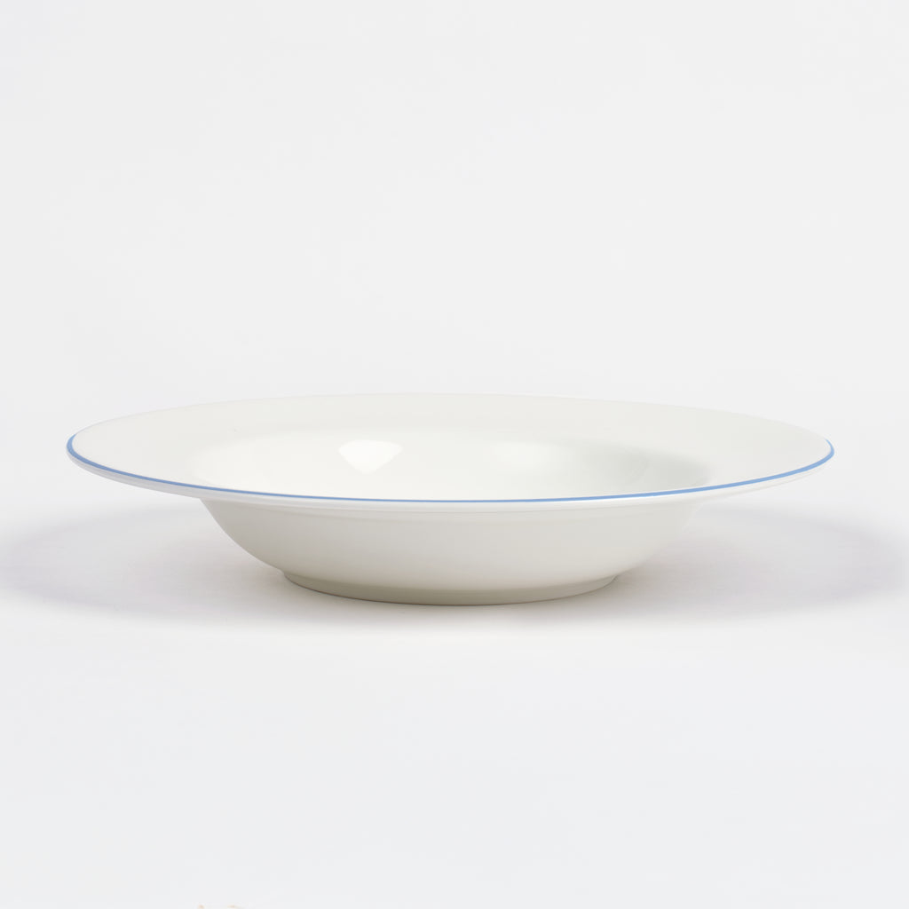 Cornflower Blue/White Soup Bowl