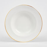 Gold/White Soup Bowl