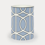 Loop Cornflower Blue/White Small Vase