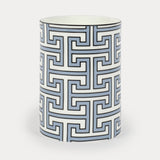 Maze Cornflower Blue/White Small Vase