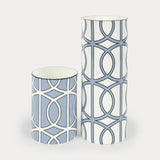 Loop Cornflower Blue/White Small Vase