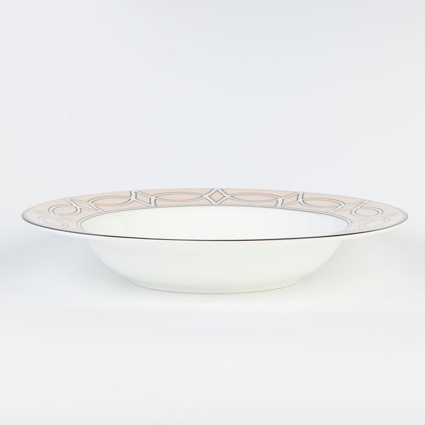 Loop Blush/White Soup Bowl