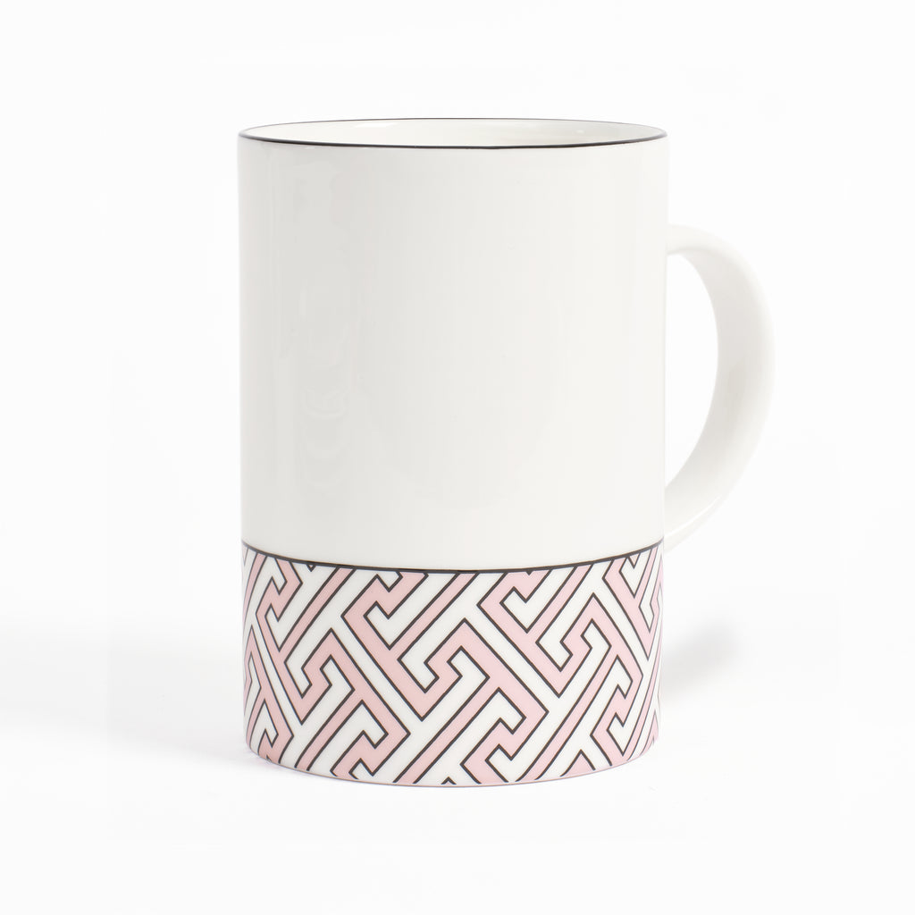 Maze Blush/White Mug