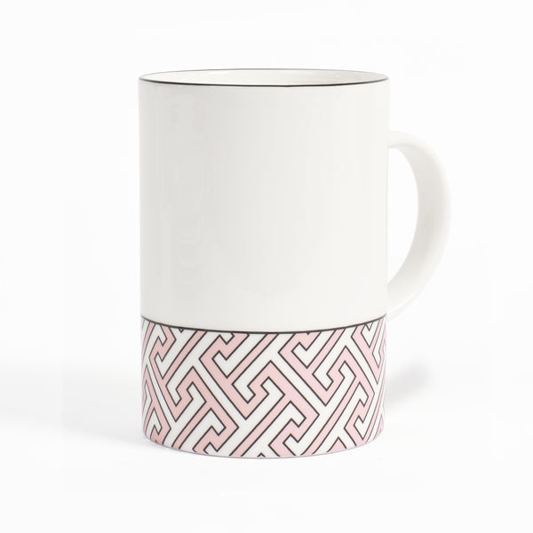 Maze Blush/White Mug