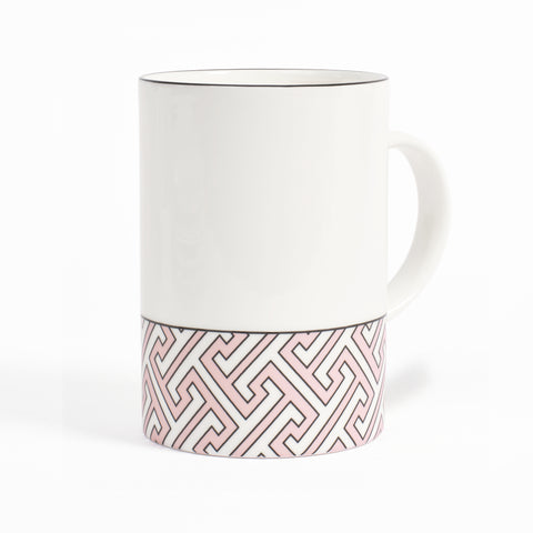 Maze Blush/White Mug