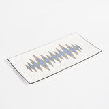 Diamond Truffle/Cornflower Blue Rectangular Serving Plate