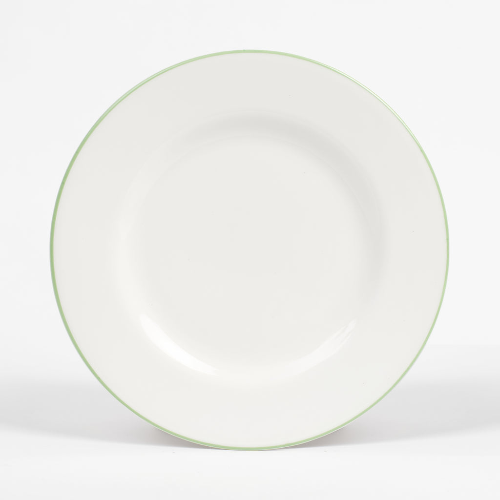 Apple Green/White Teaplate/Side Plate