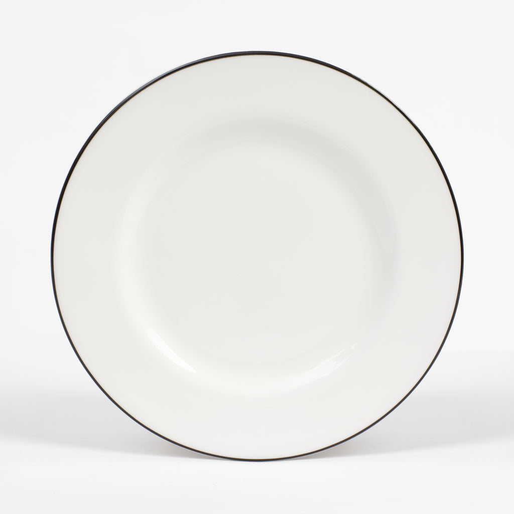 Black/White Teaplate/Side Plate