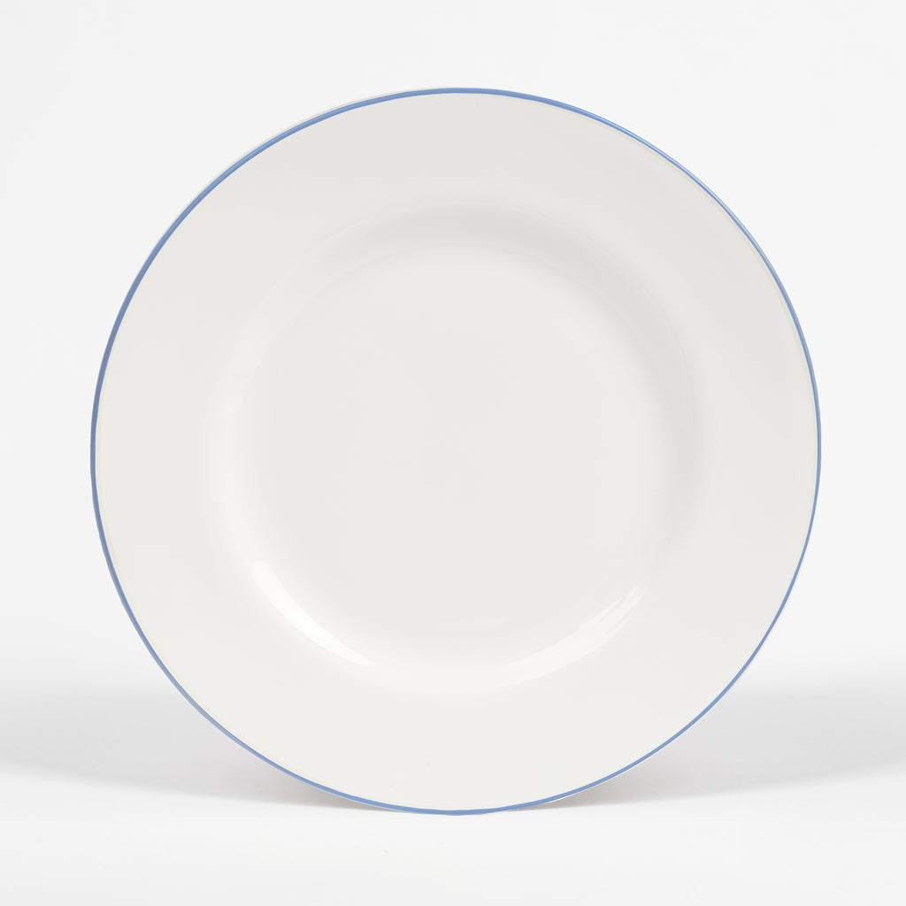 Cornflower Blue/White Teaplate/Side Plate