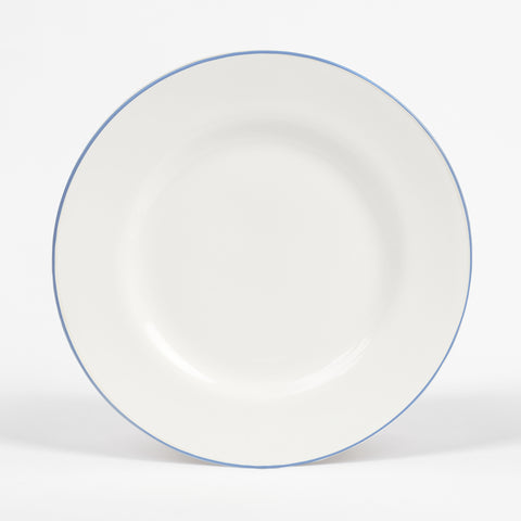 Cornflower Blue/White Teaplate/Side Plate