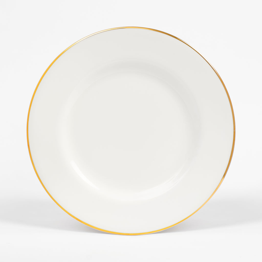 Gold/White Teaplate/Side Plate