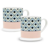 Tile Blush/Duck Egg Espresso Pair SPECIAL OFFER