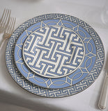 Loop Cornflower Blue/White Dinner Plate - Set of 2