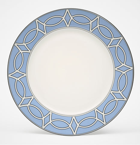 Loop Cornflower Blue/White Dinner Plate - Set of 2