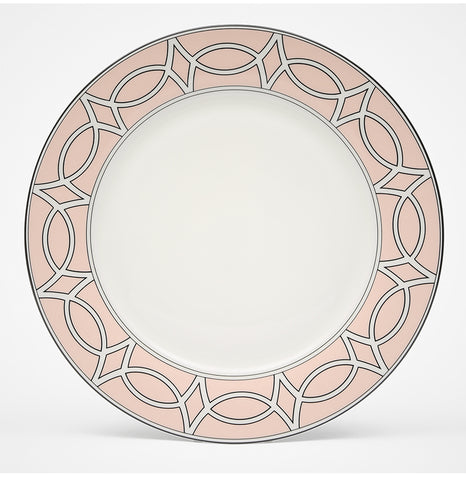 Loop Blush/White Dinner Plate - Set of 2