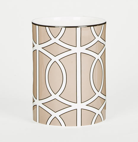 Loop Truffle/White Small Vase