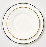 Gold/White Dessert/Salad Plate