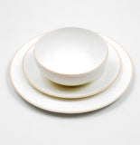 Blush/White Dinner Plate