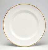 Gold/White Dinner Plate