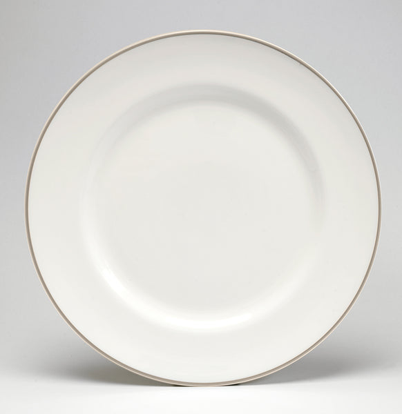 Truffle/White Dinner Plate