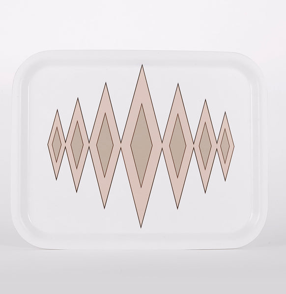 Diamond Blush/Truffle Rectangular Tray