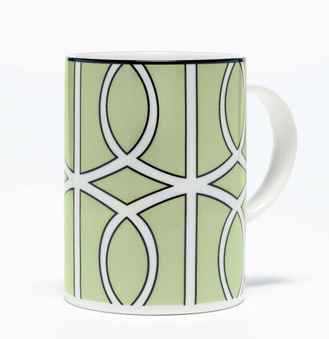 SECONDS Loop Apple Green/White Mug (Black)