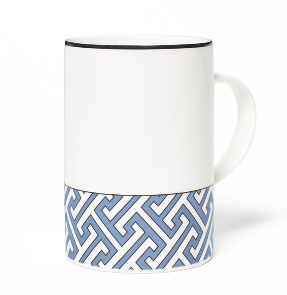 Maze Cornflower Blue/White Mug