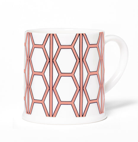 Hex White/Coral Espresso