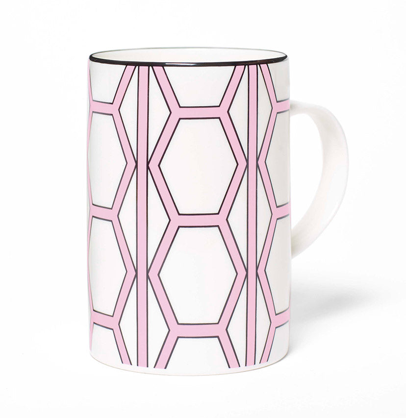 Hex White/Pink Mug