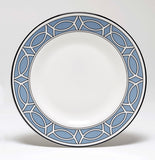 Loop Cornflower Blue/White Teaplate/Side Plate Outer Design (Black)